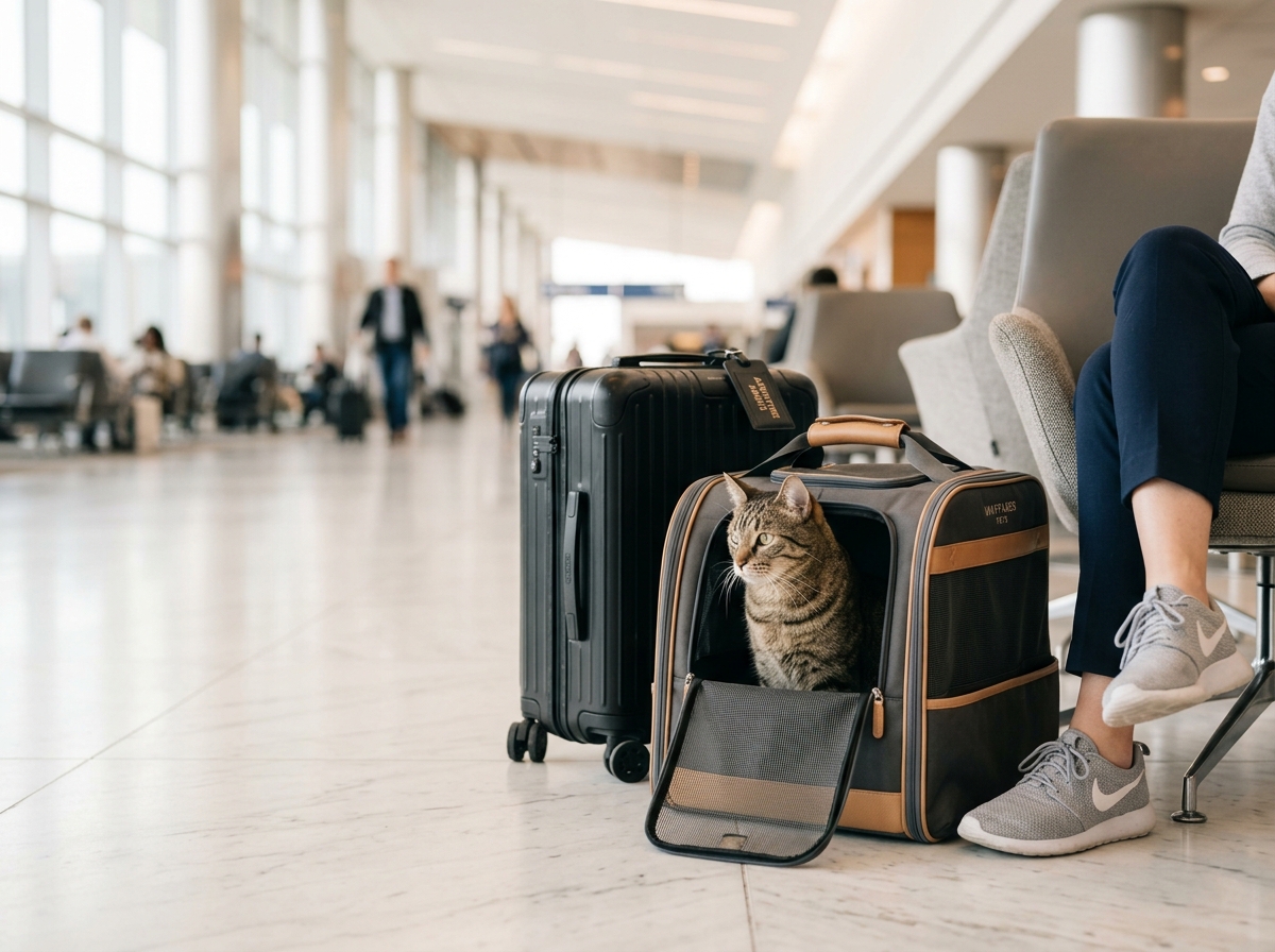 Stress-free cat flight carriers